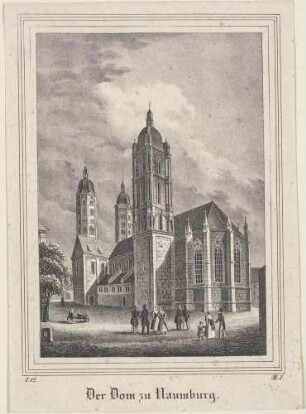 Naumburger Dom St. Peter und Paul in Naumburg an der Saale in Sachsen-Anhalt, aus der Zeitschrift Saxonia, Band 1