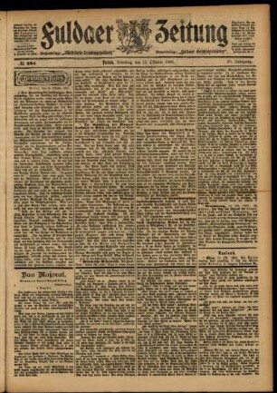 Ausgabe vom Dienstag, den 13. Oktober 1903.