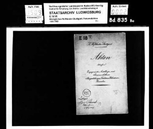 Schwenk, Eugenie (*28.07.1891 in Stuttgart); Ballettelevin; ausgesch.: 1907