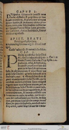 Epist. beati Petri apostoli
