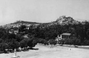 Akropolis-Hügel, Athen, Griechenland, aus der Serie 'Die Welt des Tabaks'