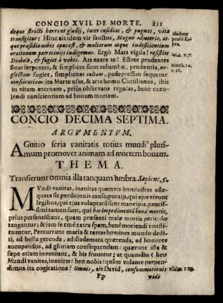 Concio Decima Septima.