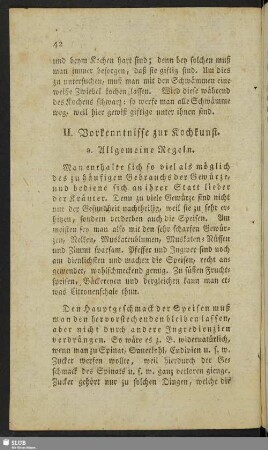 II. Vorkenntnisse zur Kochkunst