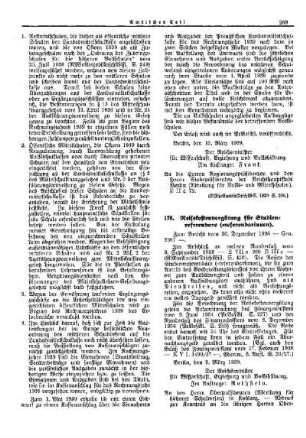Reisekostenvergütung für Studienreferendare (-referendarinnen) : [Erziehung] ; [Für das Reich] ; [Amtliche Erlasse] ; [Amtlicher Teil]