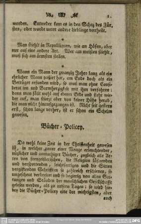 Bücher-Policey