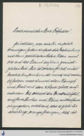 Brief von Keppler vom 04.01.1919.