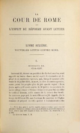 La cour de Rome et l'esprit de réforme avant Luther, II