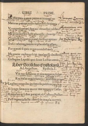 Ad Augustum. Epistola .I.