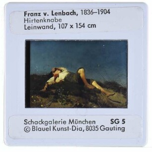 Lenbach, Hirtenknabe (München, Schack)