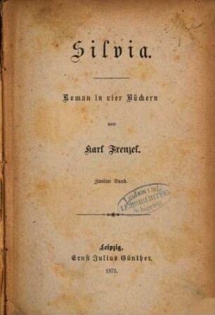 Silvia : Roman in vier Büchern, 2
