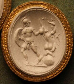 Ajax raubt Kassandra (Daktyliothek, Zweites Historisches Tausend)