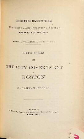 The City Government of Boston