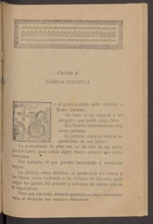 Capítulo II - Cadena perpetua