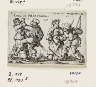 Egidius Herbstmon und Simon Weinmon, Blatt 5 der Folge "Bauernfest oder die zwölf Monate"