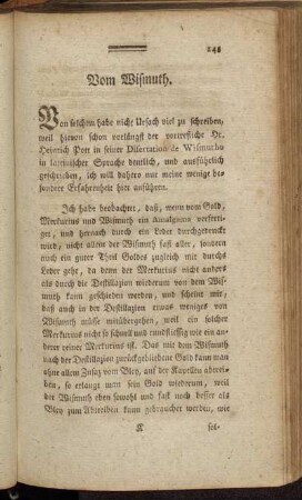 Vom Wismuth. - Vom Kobold.
