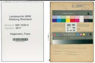 Entnazifizierung Franz Hagemann , geb. 30.09.1895 (Techniker)