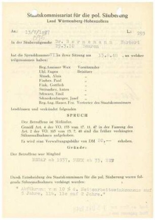 Bornemann, Herbert, Dr.
