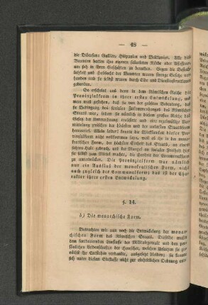§. 14. b) Die monarchische Form.