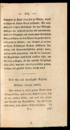 Das ein und dreyßigste Kapitel. - Das vierzigste Kapitel.
