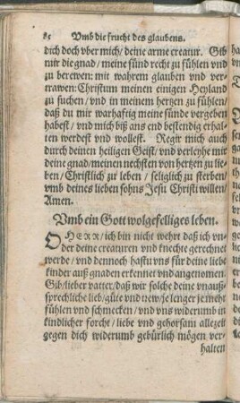 Vmb ein Gott wolgefelliges leben.