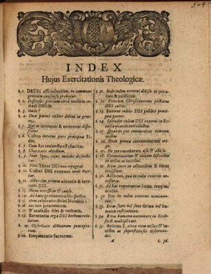 Exercitationem Theologicam De Cultu Dei Externo, Falso Unionis Protestantium Principio