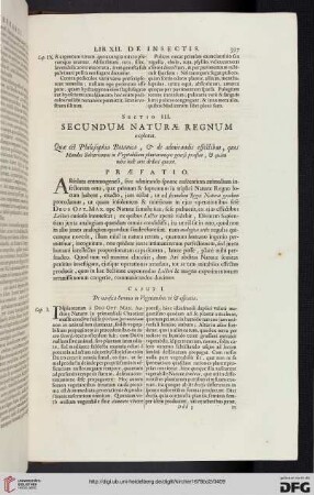 Sectio III: Secundum natura regnum