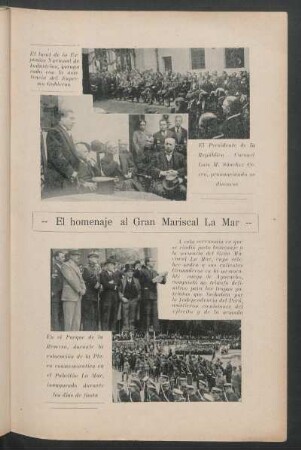 El homenaje al Gran Mariscal La Mar
