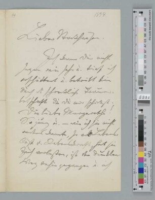 Brief an Julius Stockhausen