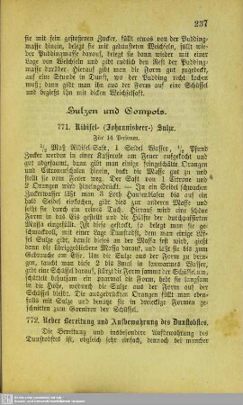 Sulzen und Compots