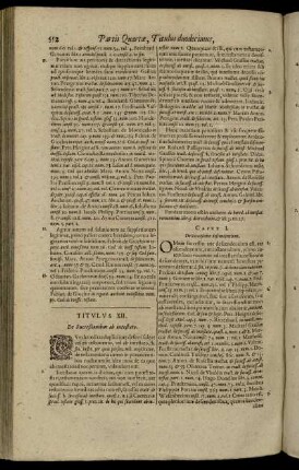 Titulus XII. De Succeßionibus ab intestato. - Titulus XV. De remedio Cod. L. finalis, de Edicto D. Hadriani tollendo.