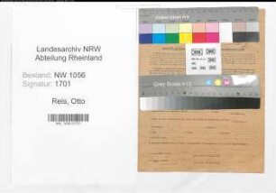 Entnazifizierung Otto Reis , geb. 09.02.1912 (Beamter)