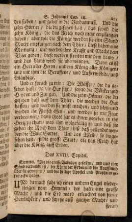 671-681, Das XVIII. - XXII. Capitel