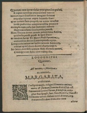 Logogriphi Quatuor.