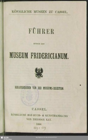 Führer durch das Museum Fridericianum