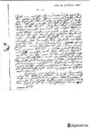 11: Brief von Friedrich Nicolai an Johann Wilhelm Ludwig Gleim