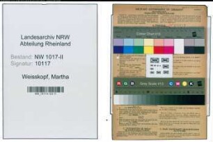 Entnazifizierung Martha Weisskopf , geb. 28.03.1902 (Verkaeuferin)