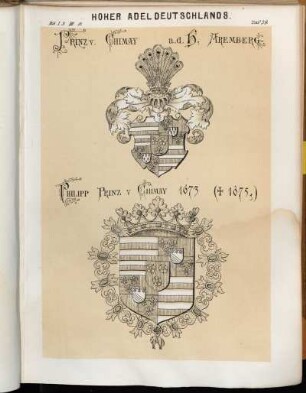 Taf. 39. Prinz v. Chimay a. d. H. Aremberg. - Philipp Prinz v. Chimay 1673 († 1675)