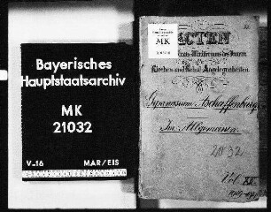 Aschaffenburg. Gymnasium. Im allgemeinen.