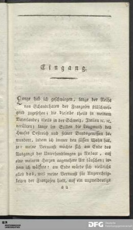 Eingang.