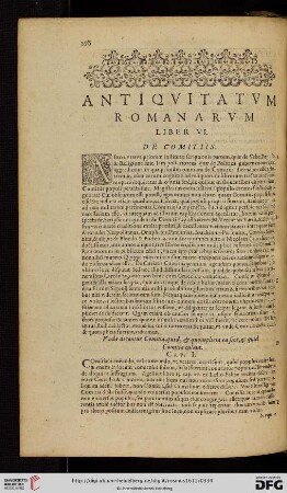 Liber VI: De comitiis