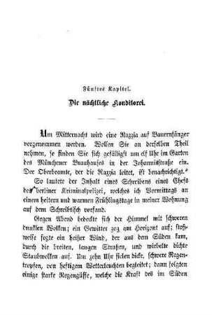 Fünftes Kapitel. Die nächtliche Konditorei