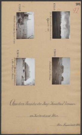 Das brennende Schaulen nach dem Gefecht 30.04.1915