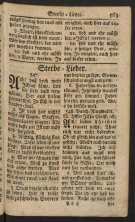 Sterbe-Lieder
