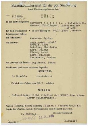 Buschle, Bernhard