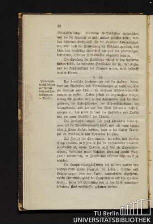 §. 55. Sicherheitsvorkehrungen zur Verhütung von Entweichungen. - Abtritte