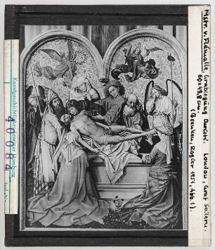 Meister von Flémalle: Grablegung Christi. London, Graf Seilern Sammlung