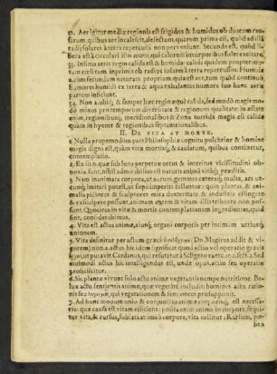 II. De Vita Et Morte.