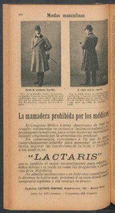 Modas masculinas - [Ilustración]