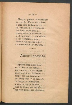 Amor inocente