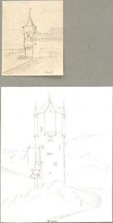 Hoffstadt, Friedrich; Kassette 1: Burgen (1021-1073) - Lindau u. St. Gallen (Perspektive)